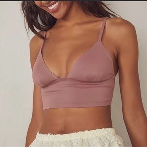 Free People Sage Longline Neo Bralette Cream Sz XS